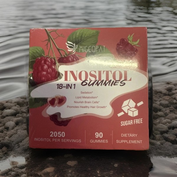 Unbranded Inositol Gummies - 40:1 Ratio, Omega-3, Folate, Hormone Support,
