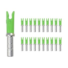 20PCS Archery Arrow Nocks ID 4.2mm/.165" Aluminium Insert Arrow Nock Tail for DIY Hunting Shooting Arrows