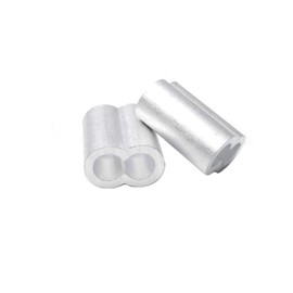10pcs 5/16" Aluminum Cable Crimps Sleeves Cable Ferrule Clip Fittings for Crimping Wire Rope Cable FLQ049-8.0
