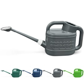 2 Gallon Watering Can for Outdoor Plants, Plant Watering Can with Removable Long Spout and Stainless Steel Sprinkler Head, Large Water Can for Garden Flowers Vegetables