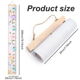 Children's Height Chart, Wall Hanging Growth Chart, Height Chart Size Height Chart for Baby & Toddler Room, Children's Growth Chart for Nursery Wall Decorations