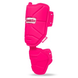 Franklin Sports Baseball Elbow Guard - PRT Series Adult Baseball + Softball Shield for Batting - Protective Elbow + Forearm Pad - Right + Left Hand Hitters - Optic Pink - One Size - Adult
