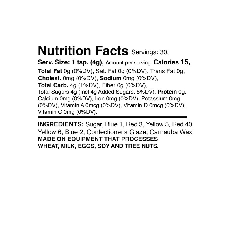 Mystic Sprinkles Sugar Crystals 4.2oz Bottle (Onyx- Black)