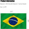 Brazil Flag 3x5 Brazilian Flag Double Sided for Outdoors 3