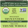 Spicely Organic Thyme 0.10 Ounce ecoBox Certified Gluten Free
