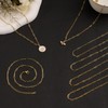 YOUBEIYEE 10pcs Paperclip Chain Necklace for Women Dainty Gold Plated
