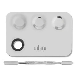 Espatula Adara Paris Paleta Mezcladora Maquillaje Adara Color Gris