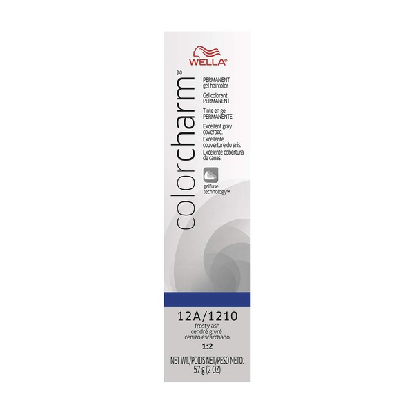 Wella Color Charm Permanent Gel Hair Color for Gray Coverage 12A Frosty Ash, 2 Ounce (Pack of 1)