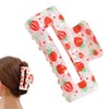 Strawberry Hair Claw, Strawberry Claw Clip, Fruit Clips, Summer Fruit