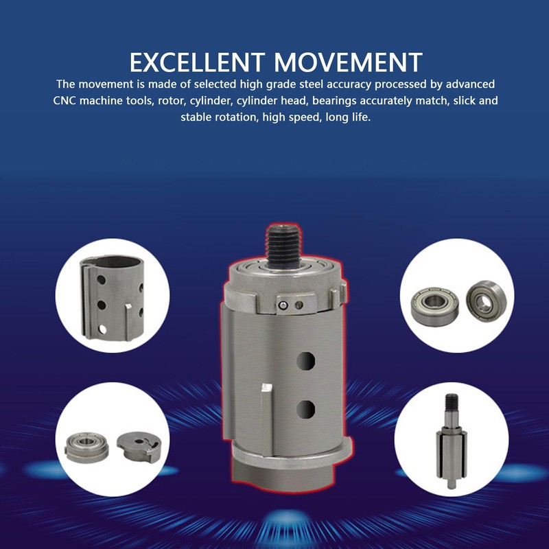 1/4 Inch Air Powered Die Grinder, 25000RPM, Pneumatic Straight Die