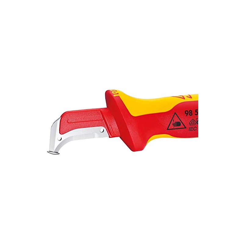 KNIPEX 98 55 Cuchillo Pelacables Aislado VDE 1000V – Con