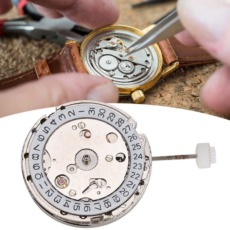 2813 Watch Movement Automatic Mechanical Watch Movement Replacement Part White