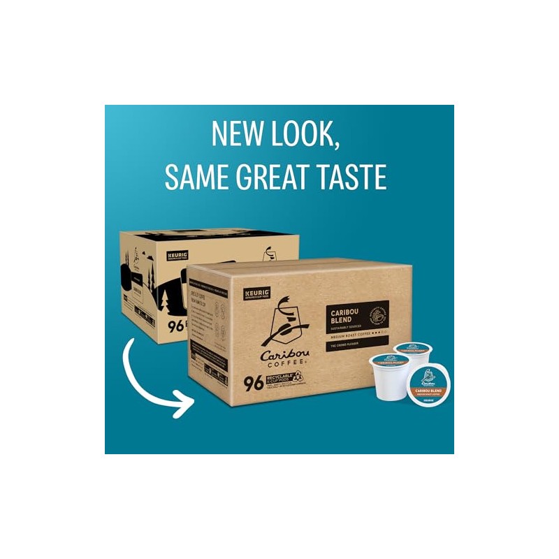 Caribou Coffee Caribou Blend Keurig Single-Serve K-Cup Pod, Medium Roast