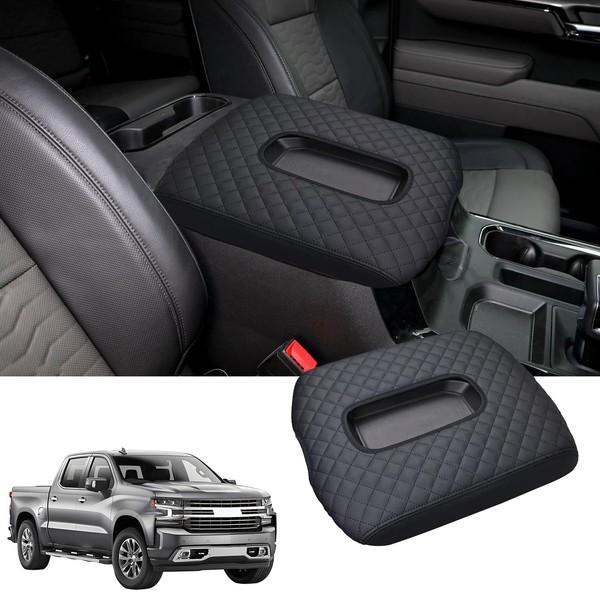 Center Console Cover Compatible with 2019-2024 Chevy Silverado/GMC Sierra and