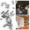 Pack of 60 Steel Wire Rope Cable Clips, Duplex Clamp