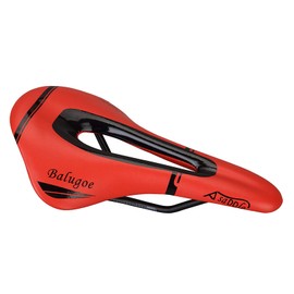 QIRUN Ultralight Bicycle Seat Saddle Perforated MTB Road Bike Saddle Mountain Bike Racing Saddle PU Breathable Soft Seat Cushion Only 175g