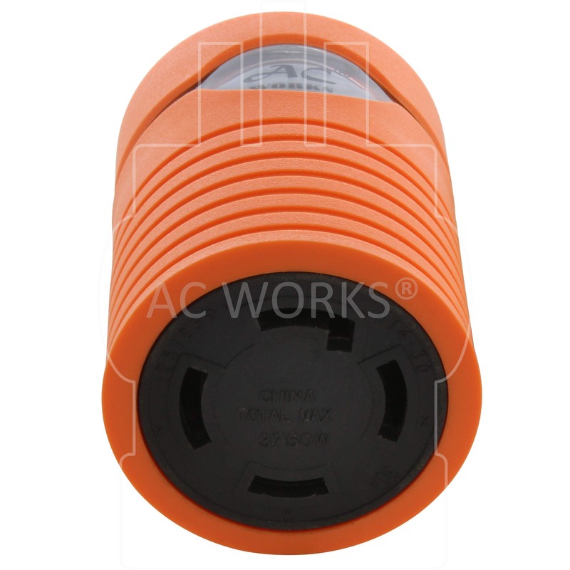 AC WORKS Generator to Transfer Switch L14-30 Inlet Box Adapter