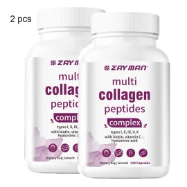 ZAYMAN 2 Pack Multi Collagen Complex 360 Capsules Type I II III V X Good For Skin Women
