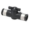 Push To Connect Straight Union Ball Valve Quick Release Pneumatic