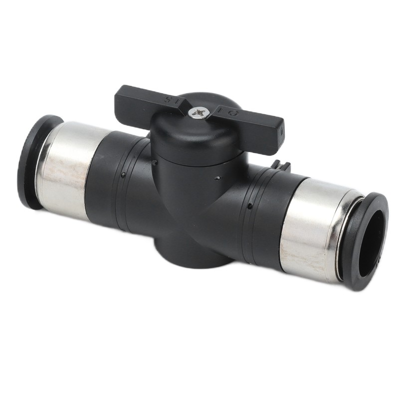 Push To Connect Straight Union Ball Valve Quick Release Pneumatic