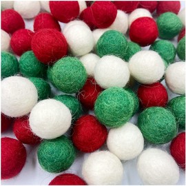 Christmas Felt Wool Ball 2cm 80pc Pom Pom Ball Garland Party Decor DIY Custom Felt Ball Home Decor Garland