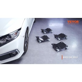 VEVOR 2 PCS 3000LB Car Dolly Wheel Tire Dolly Heavy Duty Skate Auto Repair Dolly