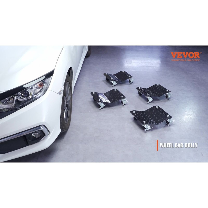 VEVOR 2 PCS 3000LB Car Dolly Wheel Tire Dolly Heavy