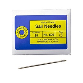 C.S. Osborne Pack of 25 Triangular Point Sail Needles #509, Size 13 Gauge
