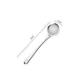 Stainless Steel Mesh Colander, Filter Oil, Oil Separating Spoon, Kitchen Pot Foaming and Slag Separation, Ultra High Density Soy Milk Filter Mesh, Sieving Spoon, Kitchen Tools, Household (29*7.5cm)