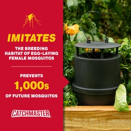 Catchmaster Oasis Ovi-Mini Mosquito Trap 4Pk, Home Outdoor Mosquito Control, Pet Safe Backyard Flying Insect Killer, Glue Board Bug Catcher, Pool, Patio, Shed & Garden Pest Control