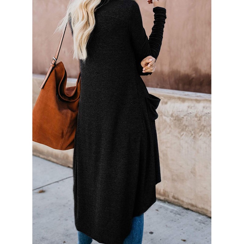 Naggoo Women Boyfriend Cardigan Solid Button Down Knit Ribbed Cardigans