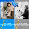 Toilet Plunger, High Pressure Toilet Plunger, Heavy-Duty Clog Remover for