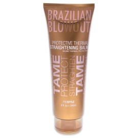 Brazilian Blowout Acai Protective Thermal Straightening Balm for Unisex, 8 Ounce