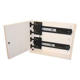 Knape & Vogt Kv8091 P18 Eb 18 In. Heavy Duty Rack And Pinion .75 Overlay Pocket Door Slide - Black