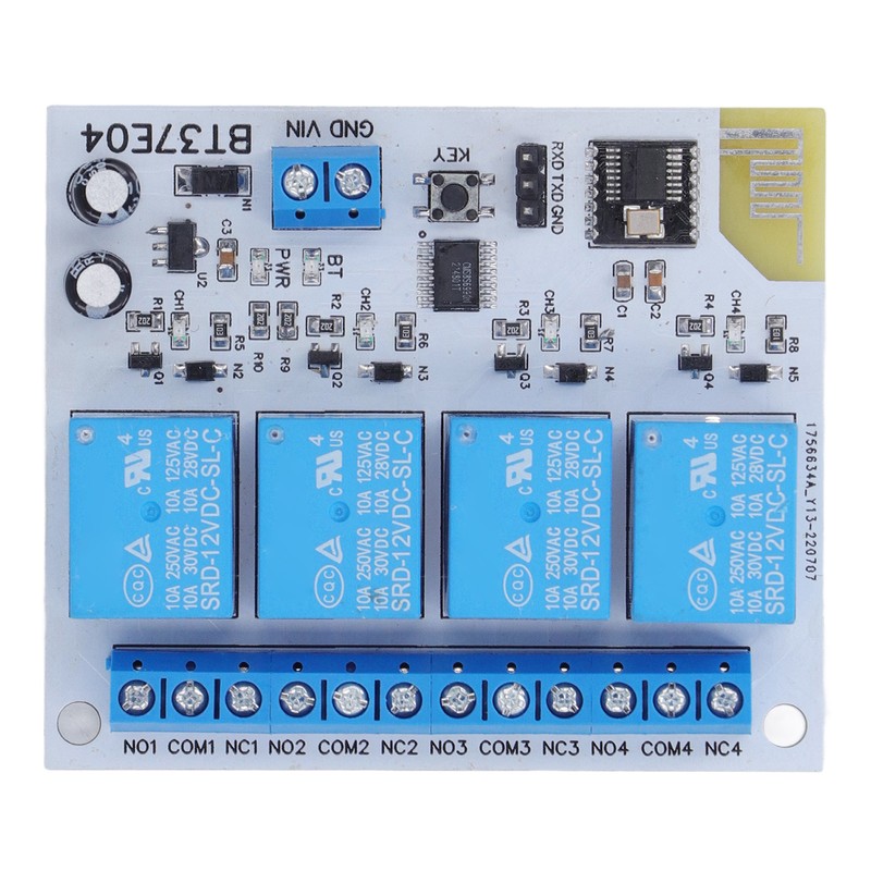 4 Channel Bluetooth Relay Control Module Anti Interference 2.4G RF