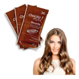 Mascarilla Para El Cabello Maltratado Kertina Y Cacao 3pzs