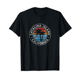 Catalina Island California CA Vintage Graphic Retro 70s T-Shirt