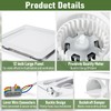 Fuairmee Bathroom Exhaust Fan with Light, 110CFM Vent Fan with