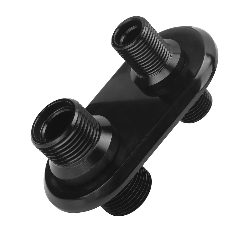 Car 2‑Port Air Conditioner Bulkhead Connector Universal Modification Replacement for