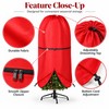 Upright Christmas Tree Storage Bag with Adjustable Straps, Zipper &