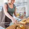 Reusable Linen Bread Bag for Homemade Bread Sourdough Loaf, Wildflower