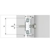Free P&P – Drawer Runners Groove Ball Bearing - 27mm