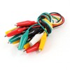 Sourcingmap 10Pcs Double End Test Leads Alligator Crocodile Clip Jumper
