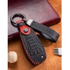 YINEOR Key Fob Cover Leather Car Key Case Keychain Fob