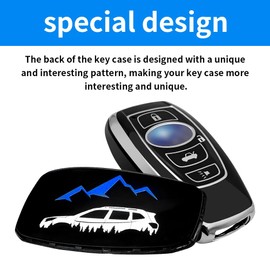 uunonaha Key Fob Cover TPU 360 Degree Protection Soft Full Protection Key Case Shell Compatible with Ascent BRZ Crosstrek Forester Impreza Legacy Outback WRX STI Smart Key (S4, Black)