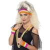 Smiffys Sweatbands, Neon with 1 Headband & 2 Wristbands, 1980's