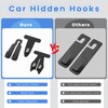 SNOMEL 2 Pcs Car Hooks for Passenger Glove Box, Self-Adhesive