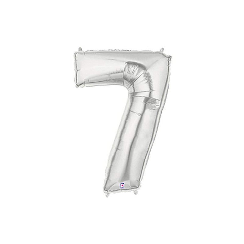 Betallic 15847SB Number 7-Silver Megaloon, 40"
