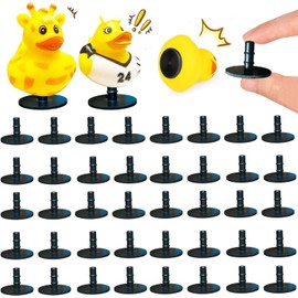 10Pcs Duck Holder for Car Dash, Rubber Duck Mounts Duck Plugs for a Fun and Funky Car Dashboard Display Gift for Car Lover Double-Sided Stickers Included