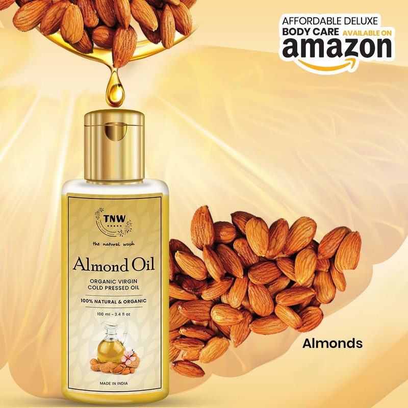 TNW-THE NATURAL WASH Pure Almond Oil Rich in Vitamin E